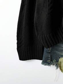 Linhara CURVE Plus Size Women Hooded Casual Elegant Pullover Sweater Top