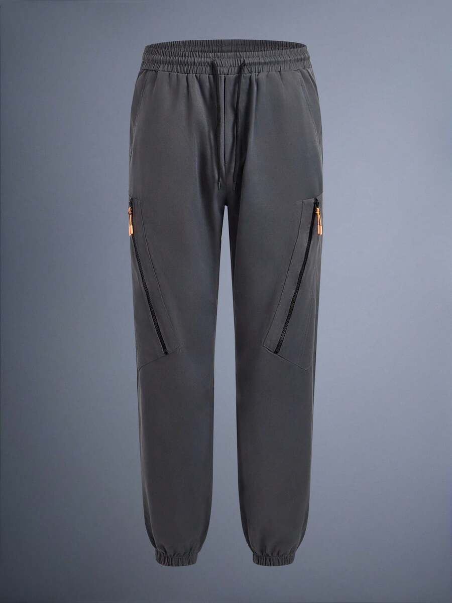 DRIFTMERE Men's Versatile Multi-Pocket Pants, Outdoor Hiking Functional Casual Trousers, Fall & Winter, Sports Casual