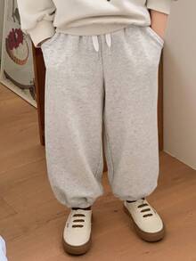 DAZY 女童休闲运动裤 - 灰色 - 查看 5