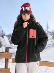 In My Nature Women Outdoor Fleece Christmas Jacket