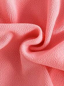 嬰兒女孩休閒時尚可愛針織紋帽衫和彈性腰帶褲子套裝，帶花紋拼接