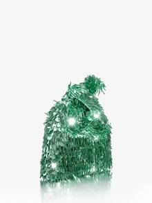 SHEIN SXY 女士手提包，晚宴包，时尚，优雅，简约，个性化，多功能，经典，垂直串珠，绿色，亮片，适合鸡尾酒会，派对，舞会，俱乐部，约会，生日，晚会，约会之夜，舞会 - 綠色 - 查看 3