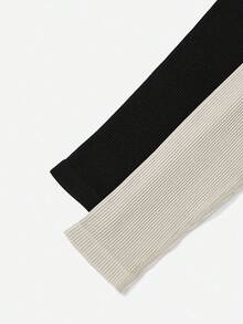 Easithlete 2 Packs Ribbed  Leggings For Women- High Waisted Tummy Control Butt Lifting Slim Waist  Yoga Pants  For Workout Athletic Running Cycling Yoga Pickleball Exercise Casual Shapewear Leggings Leggings Pack Leggings Seamless Leggings Multipack - Multicolor - View 3