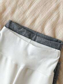 SHEIN 2 件套幼儿男童羊毛睡衣，长袖圆领上衣 + 裤子，柔软毛绒面料，舒适家居服，秋冬 - 彩色 - 查看 3