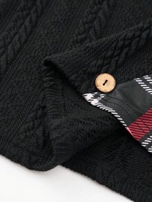 EMERY ROSE Sudadera casual a cuadros para mujer de talla grande - Multicolor - Ver 6