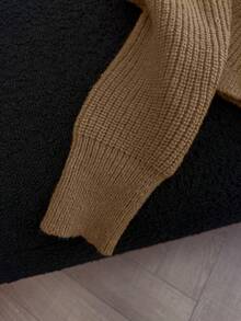 Qadelle Áo khoác cardigan dài tay thanh lịch cổ chữ V cài nút phía trước cho nữ - Màu Khaki - Xem 7