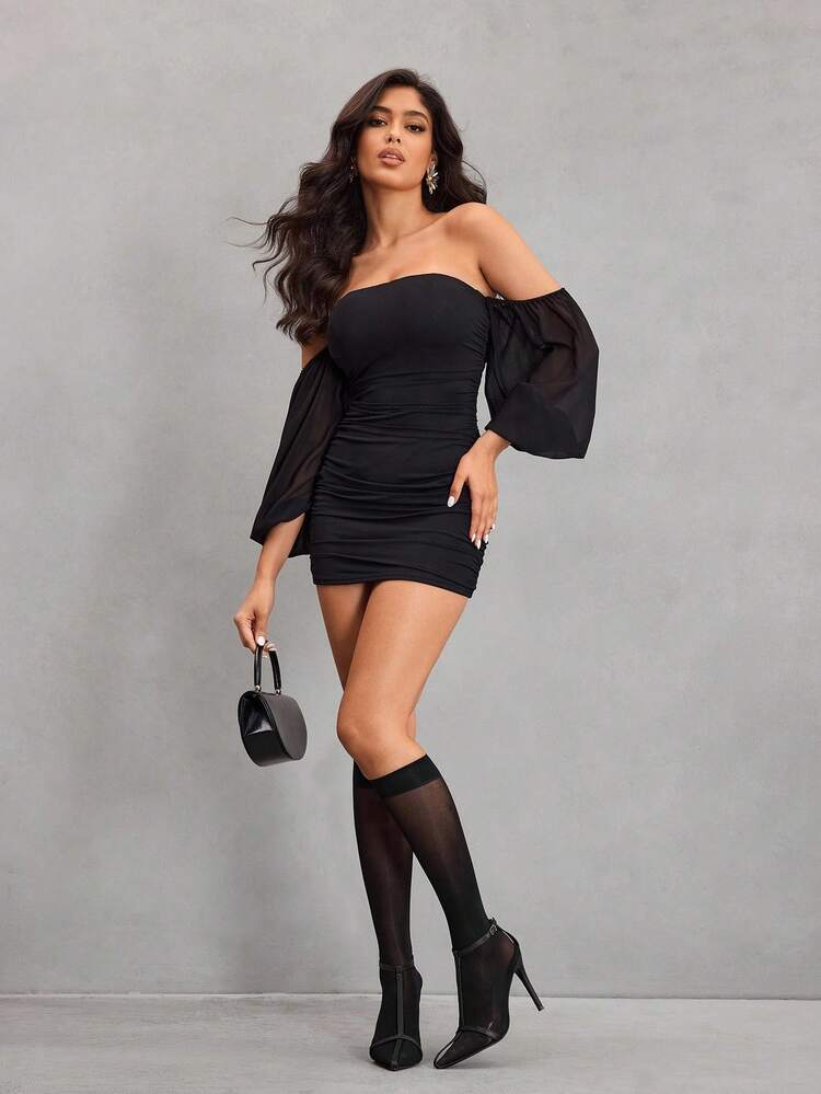 CUCCOO SZL European & American Style Pointed Toe Patchwork High Heel Ankle Boots For Women, Buckle Strap Slim Fit Elastic Ankle Boots