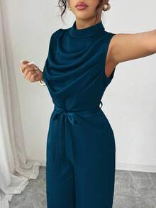 Elenzga Women Jumpsuits - Blue - View 4