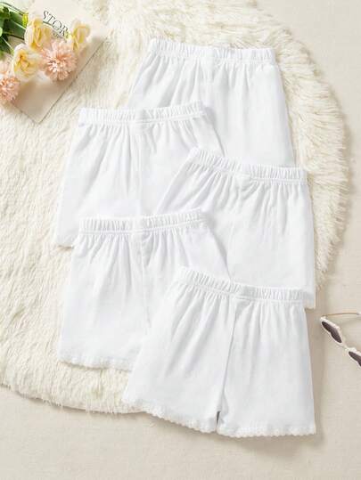 5pcs/Pack Young Girl Cotton Stretch Knit Underwear, Comfortable & Skin-Friendly, Suitable For Spring, Summer, Autumn, Winter Fall