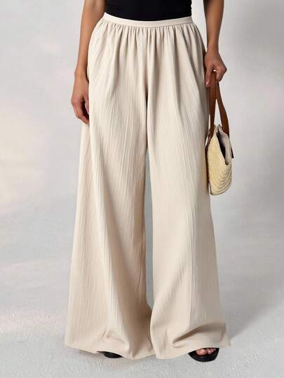 Auralis 大码秋季宽松质感休闲阔腿裤女秋季裙裤大码裤袜长裤