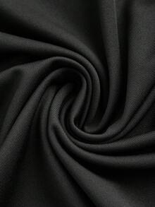 SHEIN EZwear 3pcs Women Square Neck Long Sleeve Tight Fitting Outfit, Suitable For Autumn/Winter