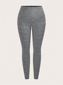 Slaydiva 3pcs/Set Plus Size Casual Leggings, Suitable For Autumn/Winter - Multicolor - View 9