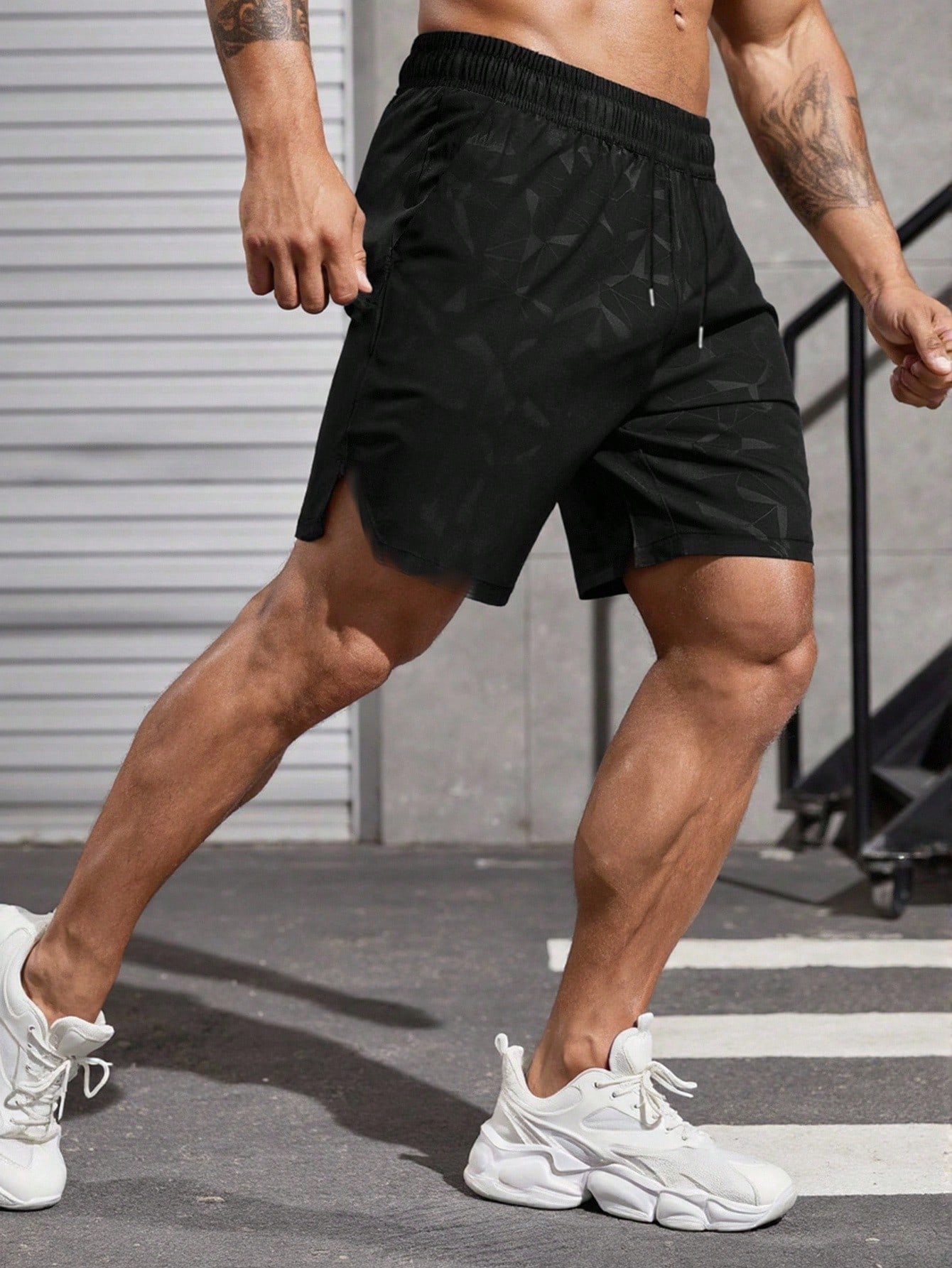 Gym Rark شورت رياضي صيفي للرجال بخصر قابل للسحب بج...