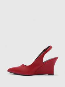CUCCOO BIZCHIC Giày cao gót đế xuồng mũi nhọn màu đỏ tía quai sau thoải mái, thanh lịch cho nữ - Màu Đỏ Sâu - Xem 9