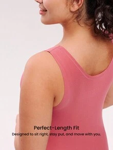 LUVLETTE Plus Women's Thermal Underwear Ultra-Soft Base Layer Cold Weather Warm Winter PJ Set Round-Neck Innerwear Vest And Long Bottoms -Brownish Red Lightweight And Warm Set Pajama Sets