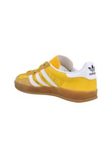 Adidas Giày thể thao trong nhà Gazelle dành cho nam, cổ cao, màu vàng/trắng mây/vàng nhạt IE6606 - Vàng nhạt / Trắng mây / Gần như vàng - Xem 5