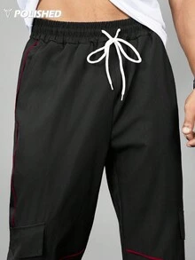 Gym Rark Men's Casual Breathable Drawstring Waist Sports Pants Twilight Sweat Pants - Black - View 5
