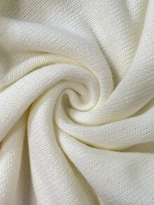 SHEIN LUNE Áo len dài tay cổ tròn tối giản màu mơ cho nữ, Thu/Đông - Nhiều màu - Xem 8