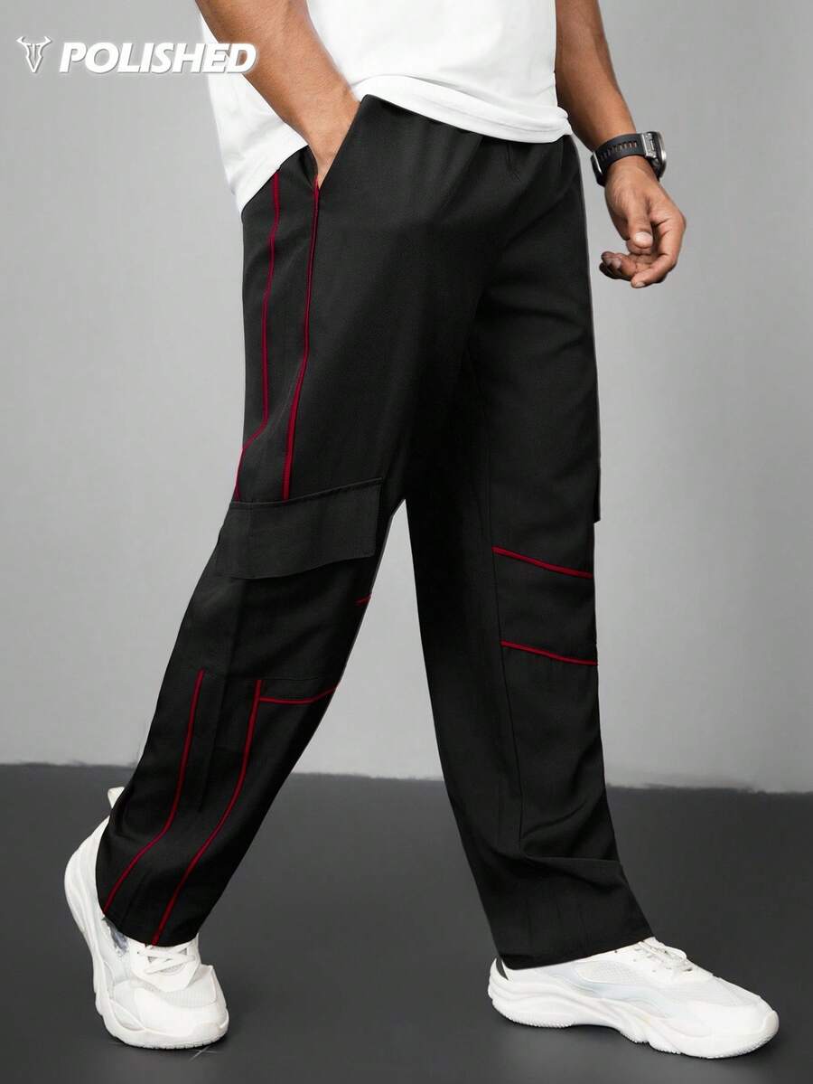 Gym Rark Men's Casual Breathable Drawstring Waist Sports Pants Twilight Sweat Pants - Black - View 1