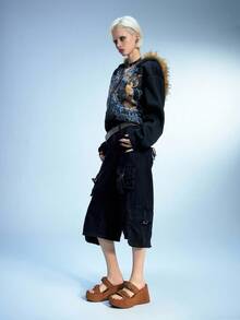 Sugerpunk 女士时尚厚底坡跟凉鞋，夏季