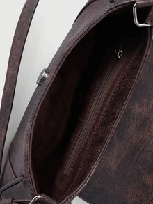 ROMWE Grunge Punk 女包 - 咖啡棕 - 查看 5