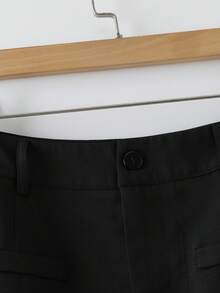 Franclia Minimalist Commuter Spring/Summer New Versatile Fashion A-Line Waist Slimming Niche Design Black Bodycon Skirt For Women