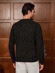 Manfinity Homme Fashionable Blogger Design Couple Floral Mesh Pullover Sweater, Autumn/Winter Men Knit Sweater Knitwear Men Jumpers Cashmere Men S Clothing Men S Knit Floral Snowflake Red Couple Sweater, Christmas Party, Christmas Couple Sweater It Is Great For Couples And Makes An Excellent Gift Idea For Boyfriends Or Husbands Party Sweater