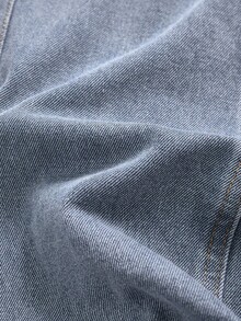 Fustă neagră nouă, la modă, cu croială lejeră, spălată, moale, casual, funcțională, cu buzunar, pentru fete preadolescente, respirabilă, potrivită pentru purtare zilnică, primăvară/vară 2025 - Noutăți