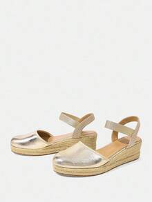 Styleloop Women's Casual Slip-On Platform Shoes, Versatile & Comfortable For Everyday Wear - Gold - View 3