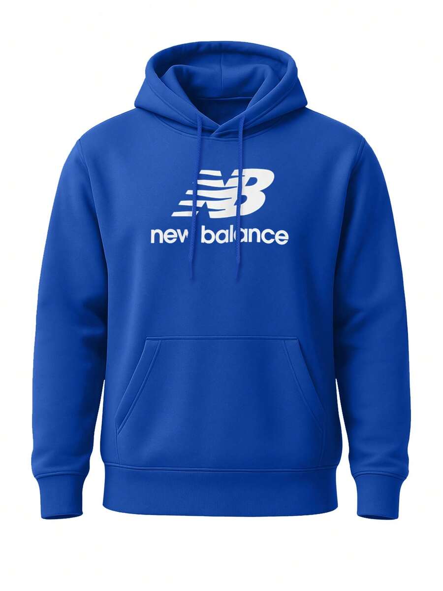 New Balance Essentials Men's Pullover Sweatshirt Blue - Blue - View 1