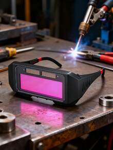 1pc Auto-Darkening Welding Glasses, Welder'S Safety Goggles With Anti-Glare For Welding, Torch, Arc Protection Halloween Decor, Back To School Wall Decor, Bedroom Curtains Living Room Decor Fall Decor,Christmas Decorations