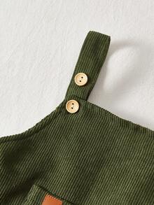 Cozy Pixies 2 Stücke Set für Babyjungen mit Cartoon Motiv, bestehend aus Langarm Top mit Rundhalsausschnitt und Latzhose