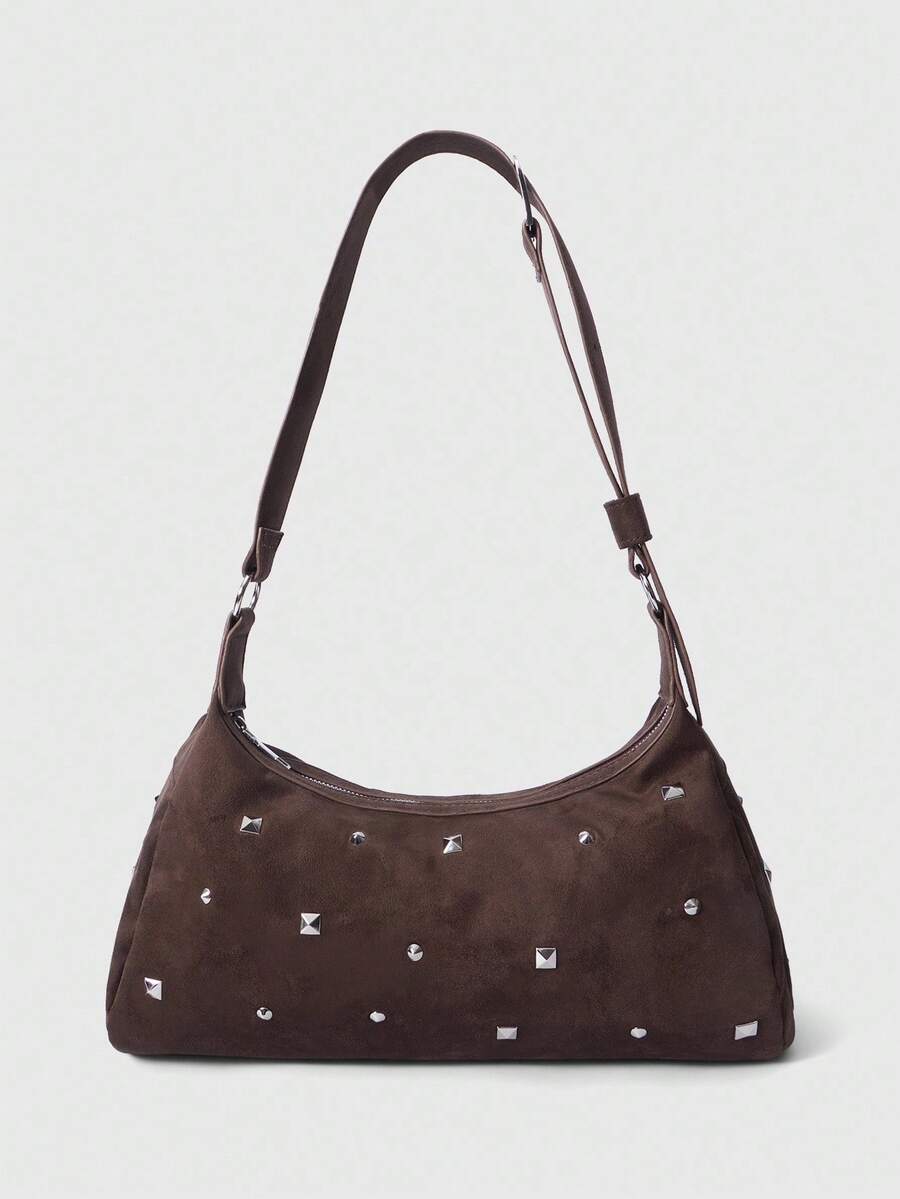 ROMWE Grunge Punk 女士包袋 - 咖啡 - 查看 1