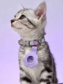 PETSIN 1 Stück Haustier-Tracker-Schutzband; Haustier-Tracker-Schutz; verstellbare Größe Halsband; tragbarer abnehmbarer Tracker-Schutz; Haustier-Halsband; Haustier - Verschiedenfarbig - Übersicht 25