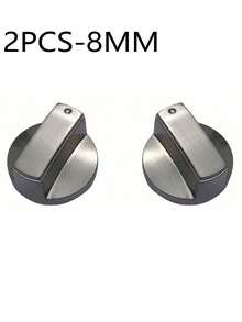 4Pcs 6MM/8MM Gas Hob Knobs Silver Cooker Hob Knobs Universal Gas Stove Knobs Metal Gas Hob Switch For Kitchen Cooker Gas Stove Oven Cooktop - Silver - View 9