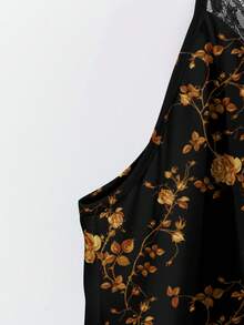 EMERY ROSE Áo ba lỗ và áo ba lỗ họa tiết hoa hồng màu đen và cam đơn giản, gợi cảm, giản dị, cỡ lớn, phù hợp cho kỳ nghỉ hè - Nhiều màu - Xem 4