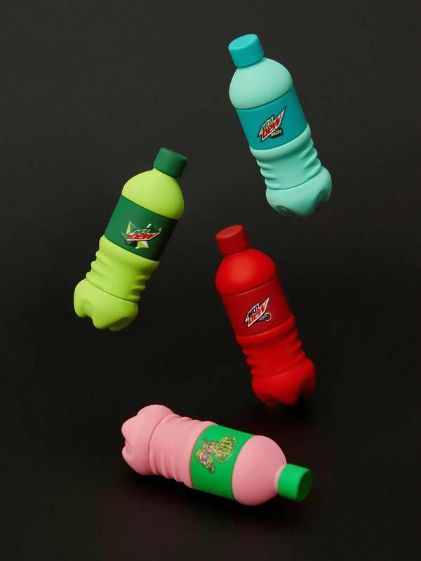 Mountain Dew X SHEIN 4 Pcs  Refrigerator Magnets, 3D Fun Shape,Refrigerator Decoration