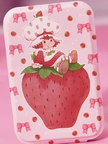 Strawberry Shortcake X SHEIN Cartoon Figure Graphic Mirrors,Gift Ideas - Baby Pink - View 2