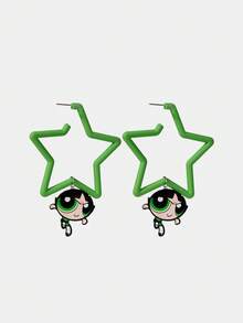 THE POWERPUFF GIRLS X SHEIN 女士吊坠耳环 - 彩色 - 查看 4