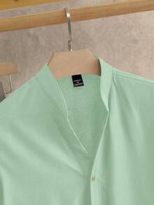 Manfinity VCAY 2件套男士休闲格子衬衫套装男士休闲套装男士两件套男士度假套装裤子和衬衫套装男士睡衣套装 - 彩色 - 查看 3