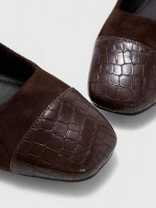 CUCCOO BIZCHIC Women's Classic Chunky Heel Casual Commuter Shoes - Mocha Brown - View 8
