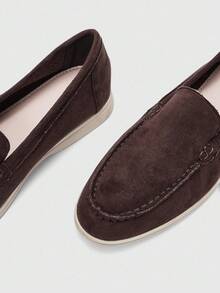 CUCCOO BIZCHIC 女士休闲一脚蹬平底运动鞋 - 咖啡棕 - 查看 7