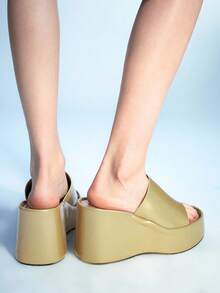 Sugerpunk Women's Fashion Platform Wedge Sandals, Summer - Yellow - View 4
