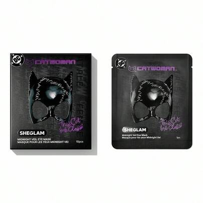 CATWOMAN™ | SHEGLAM Midnight Veil Augenmaske Marke Schönheit Make-up Kosmetik für Damen Mädchen Perfekt für Sommer Frühling Ideal für Y2K Schick Elegant Mode Geeignet für Geburtstag Muttertag Geschenk Festival Party Fertig Beste Farbe