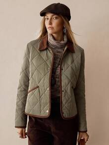 Florisole 女士休闲优雅绗缝棉服大衣