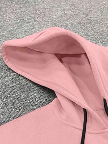 Claim Dot 男士休闲短款连帽卫衣，秋季款，长袖上衣