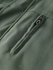 Manfinity Homme 男士户外实用长袖拉链夹克，带保暖内衬，秋冬季