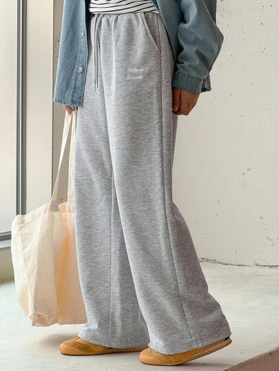 DAZY 女童字母刺绣长裤，秋季