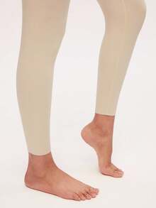 LUVLETTE Women's Thermal Underwear Ultra-Soft Base Layer Cold Weather Warm Winter PJ Set Round Neck Top And Long Bottoms - Beige Lightweight And Warm Set Pajama Sets