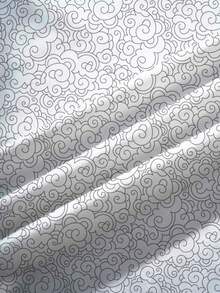 THE POWERPUFF GIRLS X SHEIN 女式休闲时尚街头卡通火焰印花 V 领撞色边 T 恤，夏季 - 白色 - 查看 6